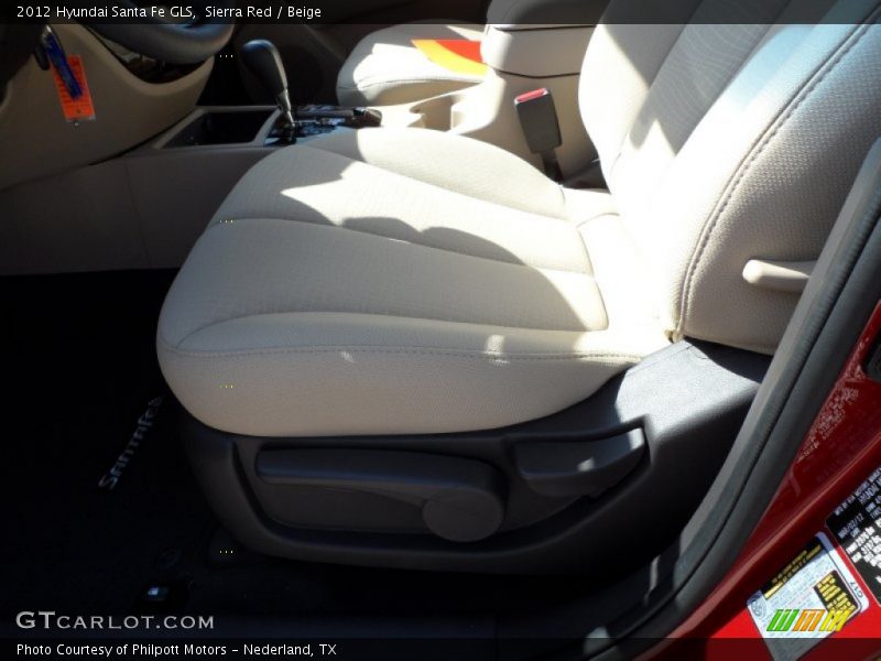 Sierra Red / Beige 2012 Hyundai Santa Fe GLS