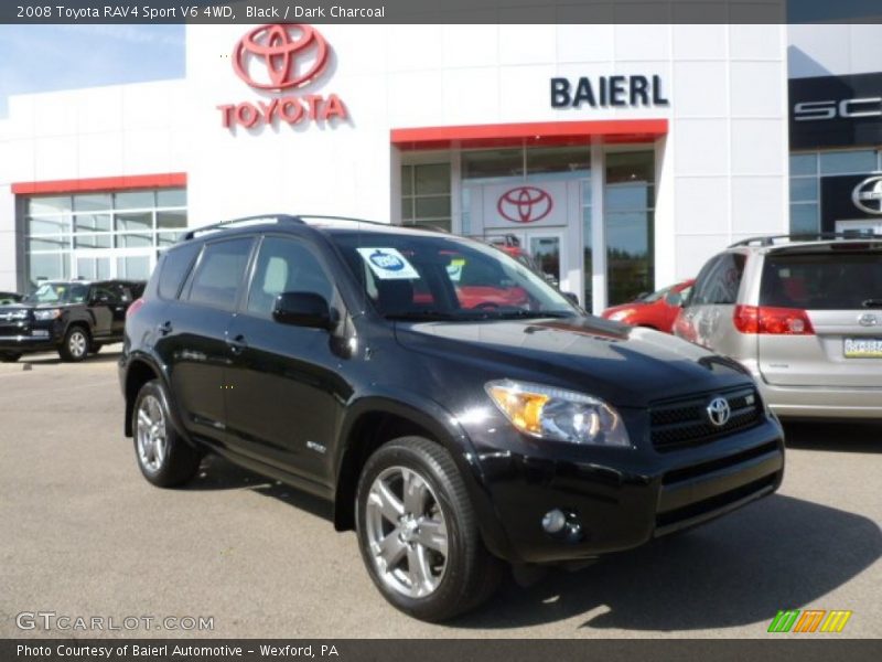 Black / Dark Charcoal 2008 Toyota RAV4 Sport V6 4WD
