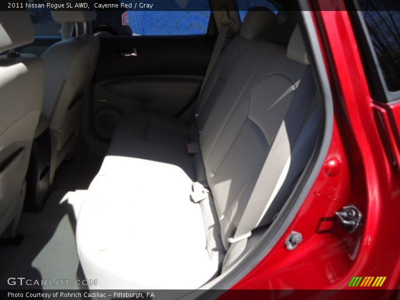 Cayenne Red / Gray 2011 Nissan Rogue SL AWD