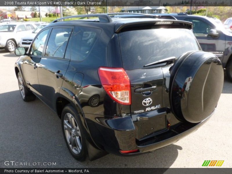 Black / Dark Charcoal 2008 Toyota RAV4 Sport V6 4WD