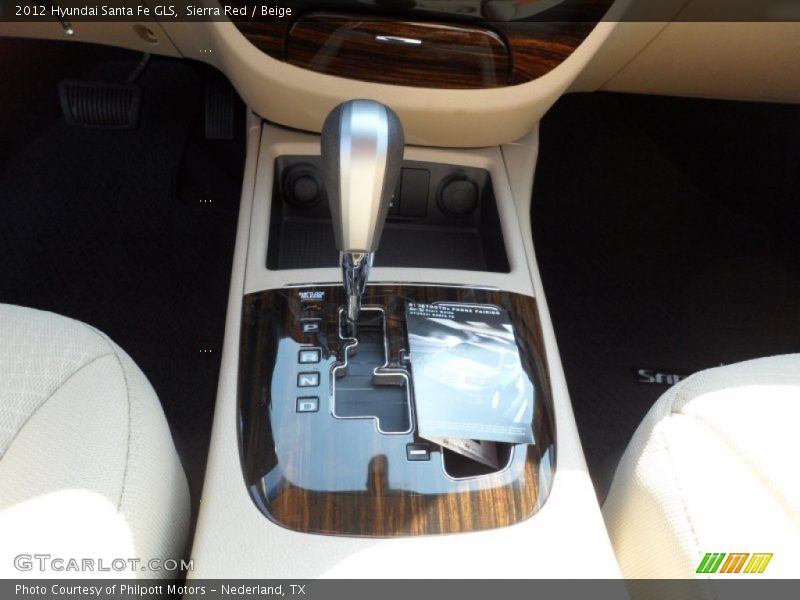 Sierra Red / Beige 2012 Hyundai Santa Fe GLS