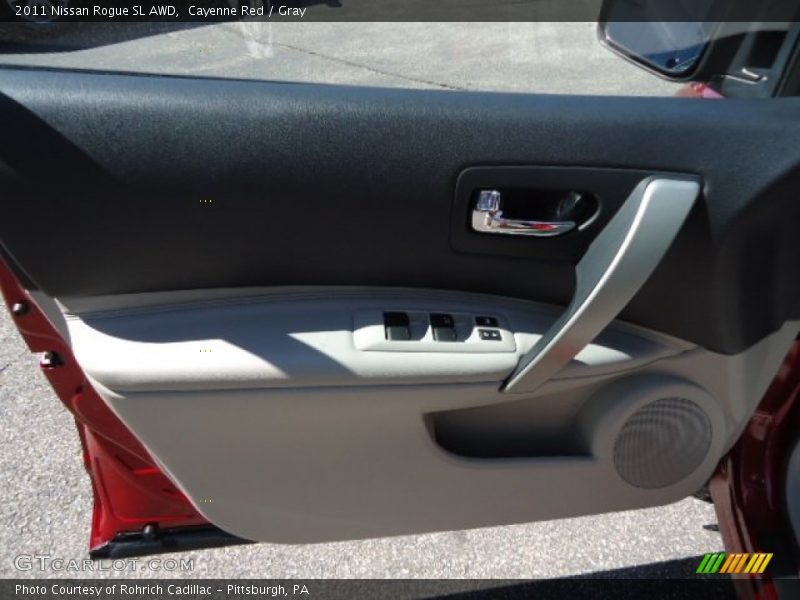 Cayenne Red / Gray 2011 Nissan Rogue SL AWD
