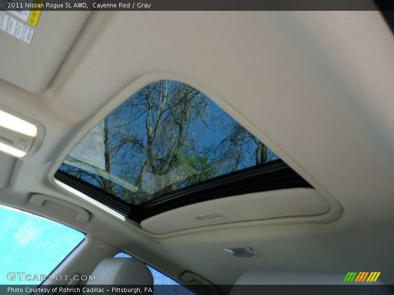 Cayenne Red / Gray 2011 Nissan Rogue SL AWD