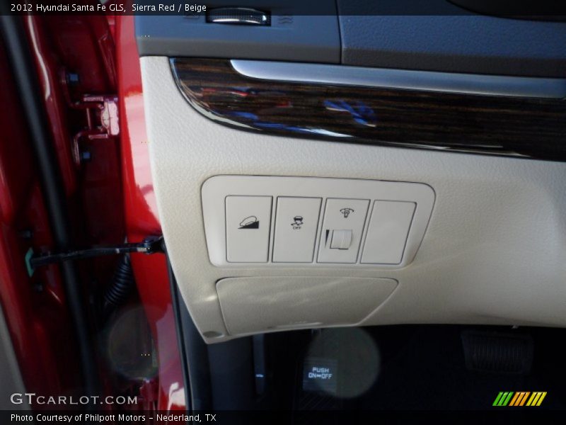 Sierra Red / Beige 2012 Hyundai Santa Fe GLS