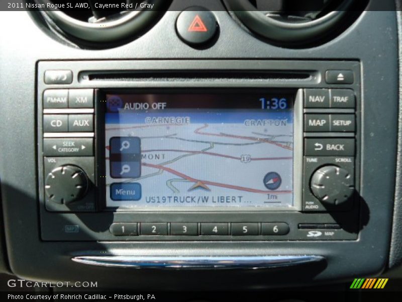 Cayenne Red / Gray 2011 Nissan Rogue SL AWD