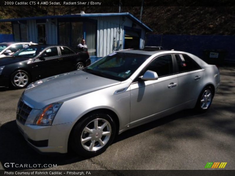 Radiant Silver / Ebony 2009 Cadillac CTS 4 AWD Sedan