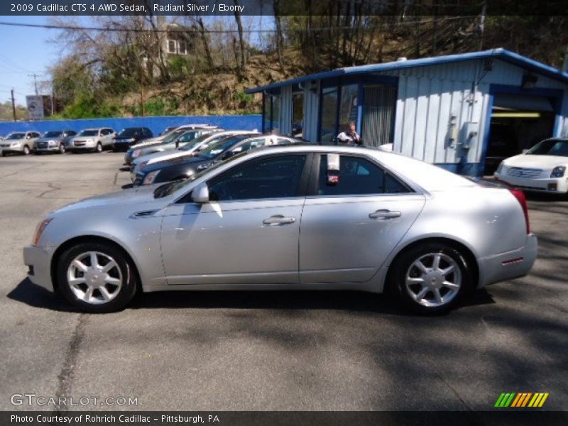 Radiant Silver / Ebony 2009 Cadillac CTS 4 AWD Sedan