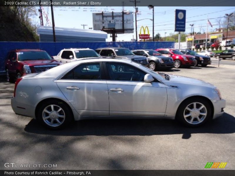 Radiant Silver / Ebony 2009 Cadillac CTS 4 AWD Sedan
