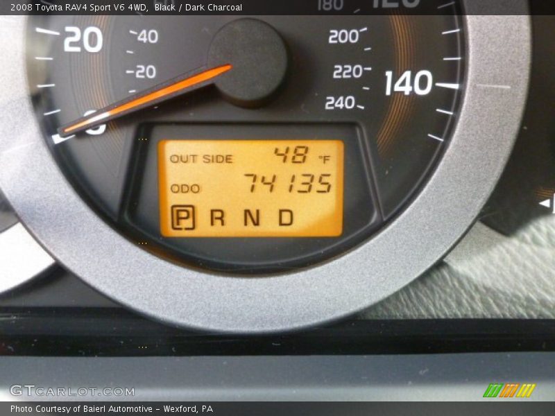 Black / Dark Charcoal 2008 Toyota RAV4 Sport V6 4WD