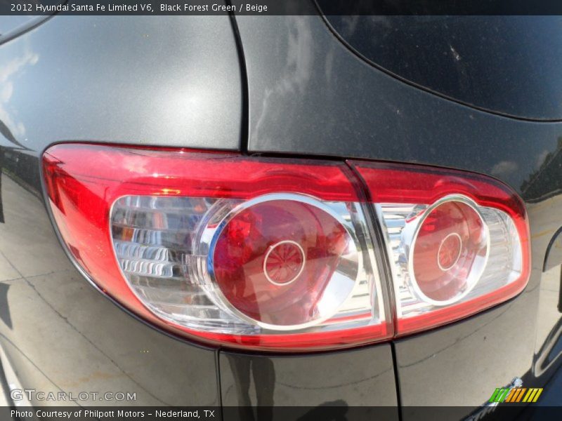 Black Forest Green / Beige 2012 Hyundai Santa Fe Limited V6