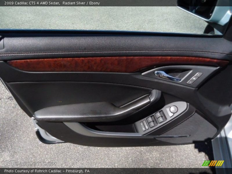Radiant Silver / Ebony 2009 Cadillac CTS 4 AWD Sedan
