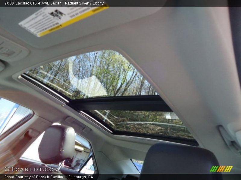 Radiant Silver / Ebony 2009 Cadillac CTS 4 AWD Sedan
