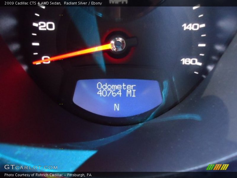 Radiant Silver / Ebony 2009 Cadillac CTS 4 AWD Sedan