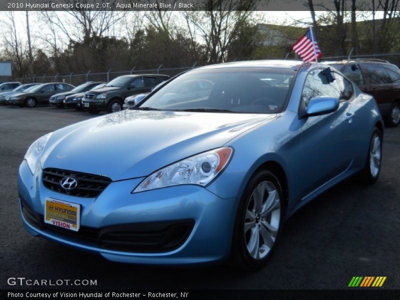 Aqua Minerale Blue / Black 2010 Hyundai Genesis Coupe 2.0T