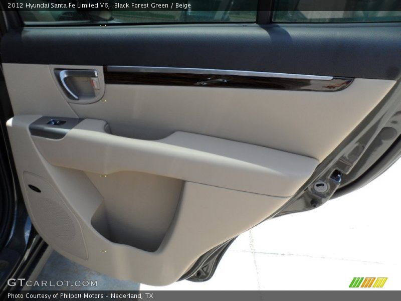 Black Forest Green / Beige 2012 Hyundai Santa Fe Limited V6