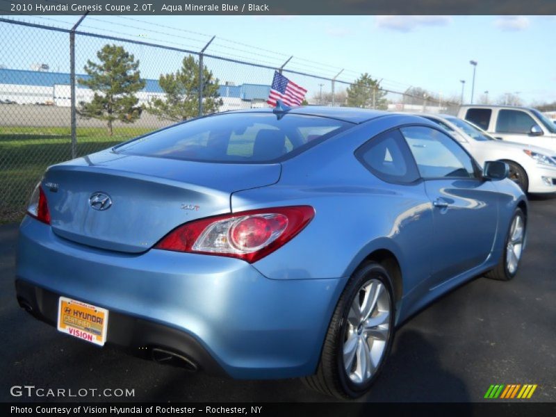 Aqua Minerale Blue / Black 2010 Hyundai Genesis Coupe 2.0T