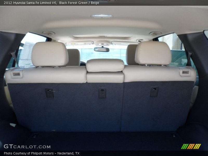 Black Forest Green / Beige 2012 Hyundai Santa Fe Limited V6