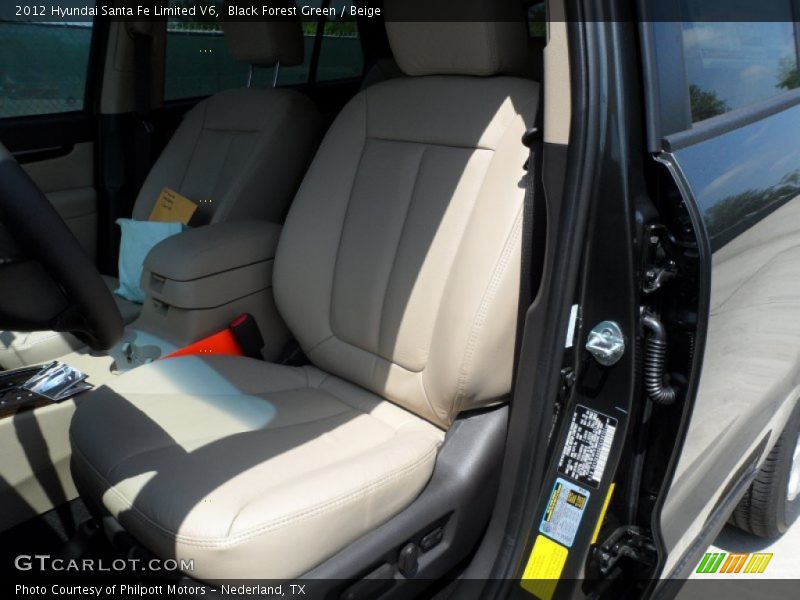 Black Forest Green / Beige 2012 Hyundai Santa Fe Limited V6