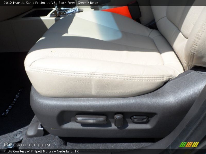 Black Forest Green / Beige 2012 Hyundai Santa Fe Limited V6