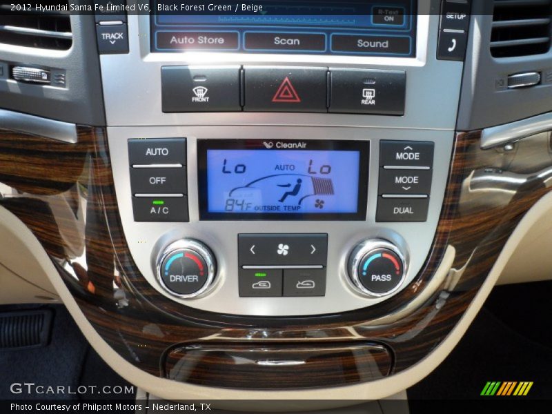 Black Forest Green / Beige 2012 Hyundai Santa Fe Limited V6