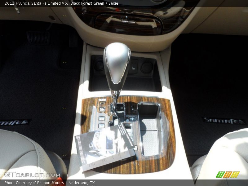 Black Forest Green / Beige 2012 Hyundai Santa Fe Limited V6
