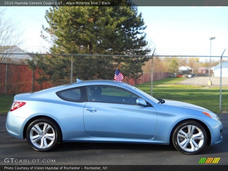 Aqua Minerale Blue / Black 2010 Hyundai Genesis Coupe 2.0T