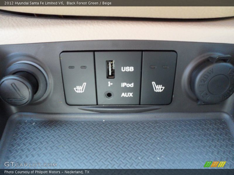 Black Forest Green / Beige 2012 Hyundai Santa Fe Limited V6