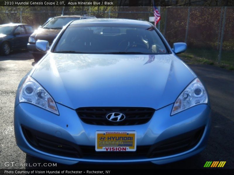 Aqua Minerale Blue / Black 2010 Hyundai Genesis Coupe 2.0T