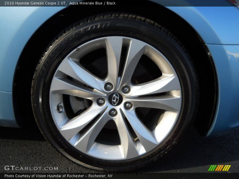 Aqua Minerale Blue / Black 2010 Hyundai Genesis Coupe 2.0T