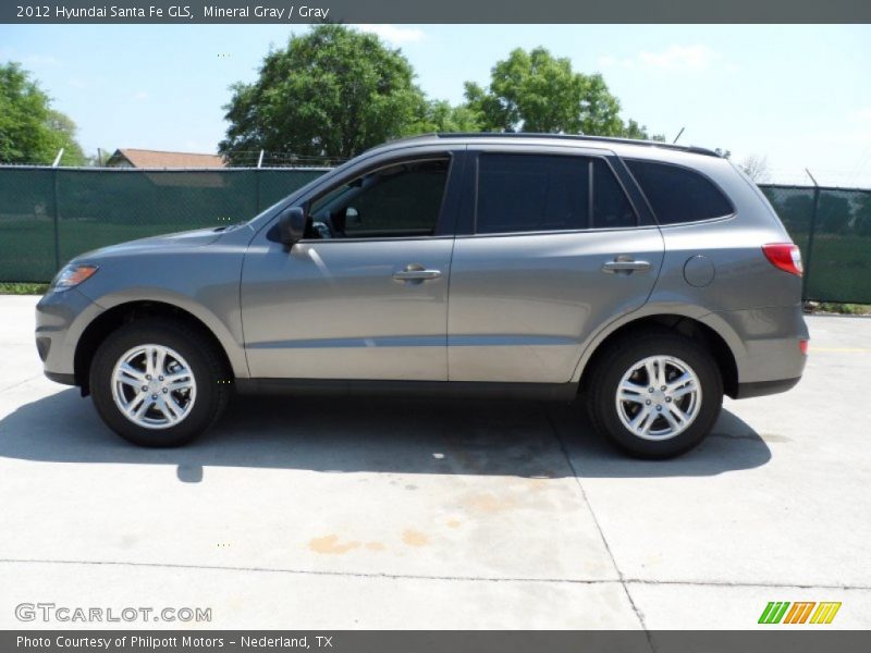 Mineral Gray / Gray 2012 Hyundai Santa Fe GLS