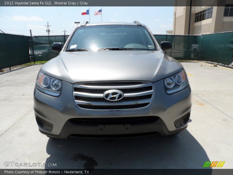 Mineral Gray / Gray 2012 Hyundai Santa Fe GLS