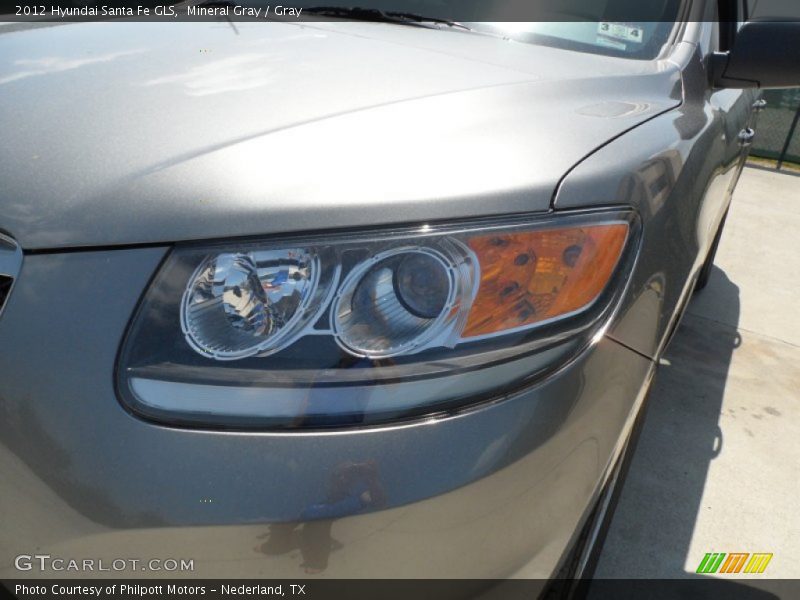 Mineral Gray / Gray 2012 Hyundai Santa Fe GLS