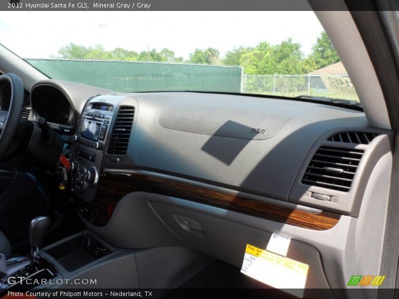 Mineral Gray / Gray 2012 Hyundai Santa Fe GLS
