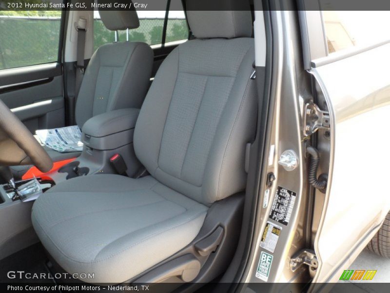 Mineral Gray / Gray 2012 Hyundai Santa Fe GLS