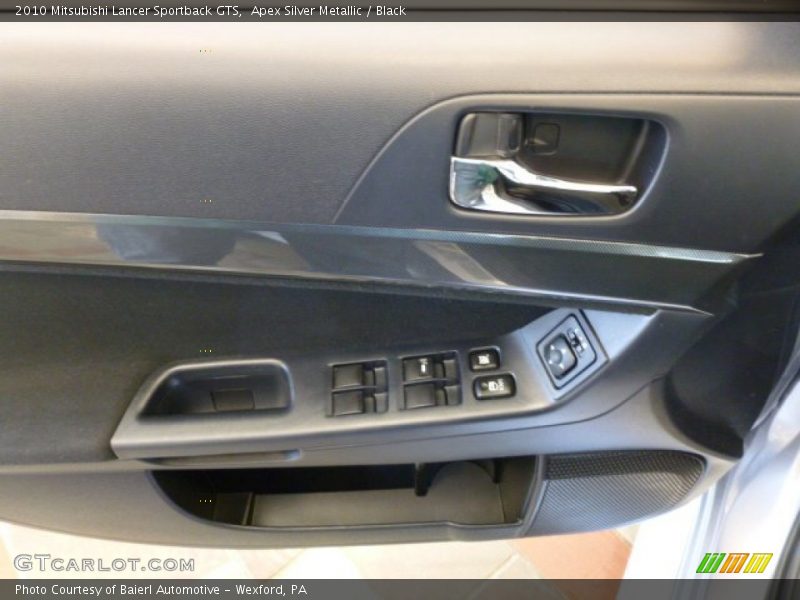 Apex Silver Metallic / Black 2010 Mitsubishi Lancer Sportback GTS