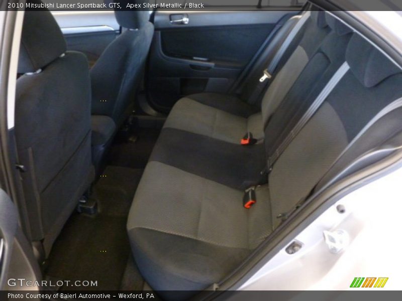 Apex Silver Metallic / Black 2010 Mitsubishi Lancer Sportback GTS