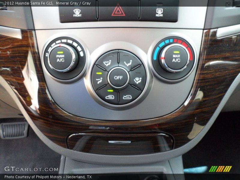 Mineral Gray / Gray 2012 Hyundai Santa Fe GLS