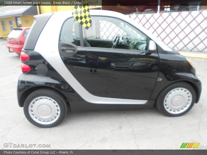 Deep Black / Grey 2008 Smart fortwo pure coupe