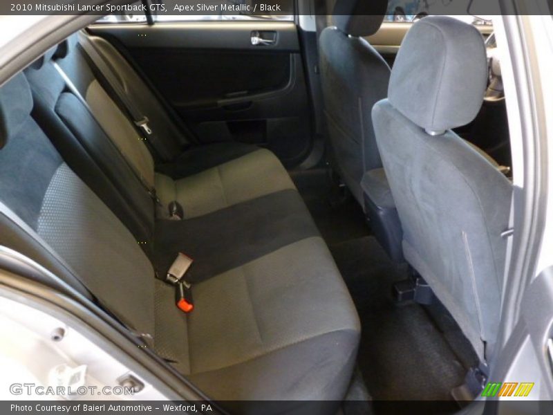 Apex Silver Metallic / Black 2010 Mitsubishi Lancer Sportback GTS