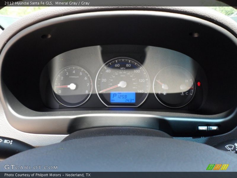 Mineral Gray / Gray 2012 Hyundai Santa Fe GLS
