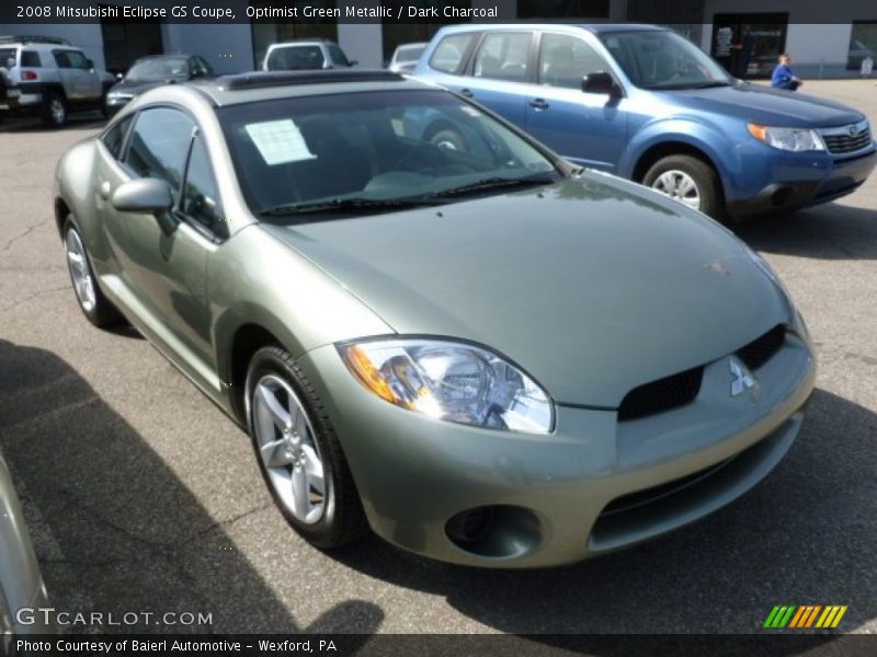 Optimist Green Metallic / Dark Charcoal 2008 Mitsubishi Eclipse GS Coupe