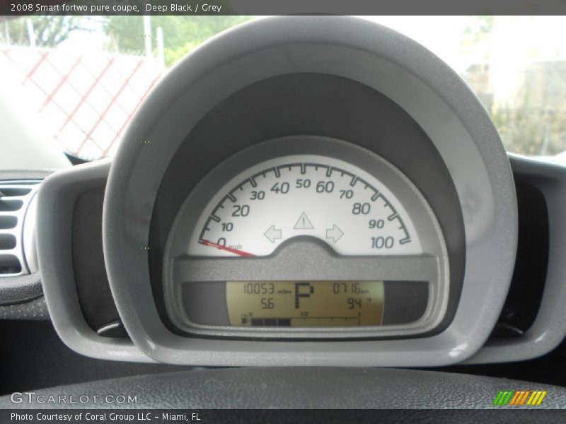 Deep Black / Grey 2008 Smart fortwo pure coupe