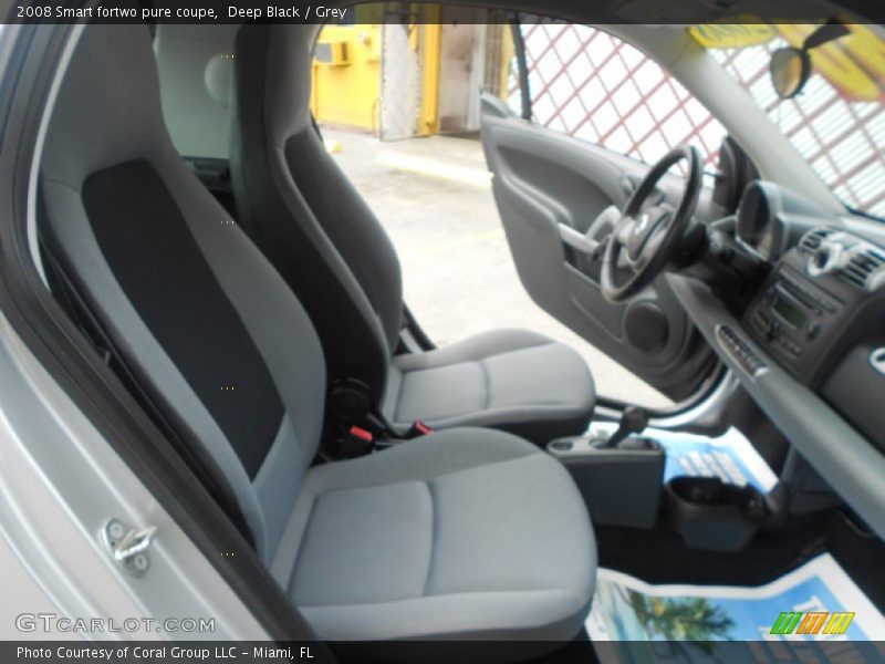 Deep Black / Grey 2008 Smart fortwo pure coupe