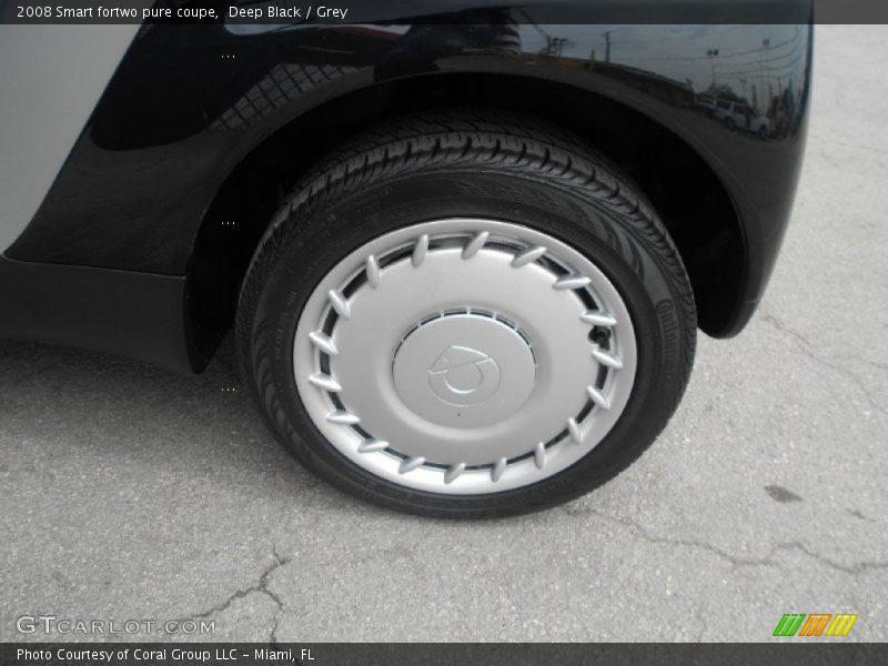 Deep Black / Grey 2008 Smart fortwo pure coupe