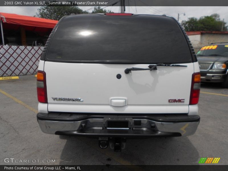 Summit White / Pewter/Dark Pewter 2003 GMC Yukon XL SLT