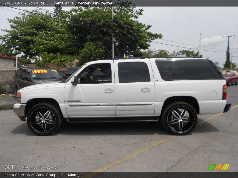 Summit White / Pewter/Dark Pewter 2003 GMC Yukon XL SLT