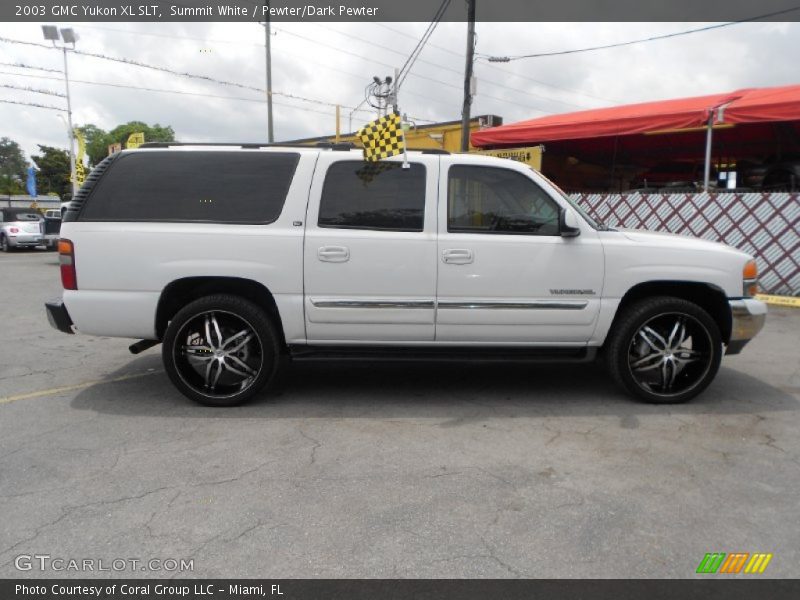 Summit White / Pewter/Dark Pewter 2003 GMC Yukon XL SLT