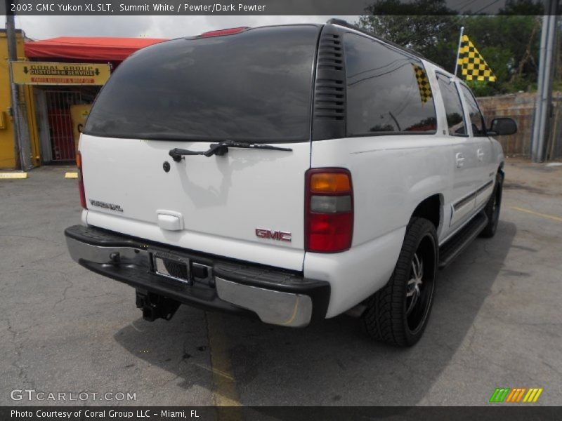 Summit White / Pewter/Dark Pewter 2003 GMC Yukon XL SLT
