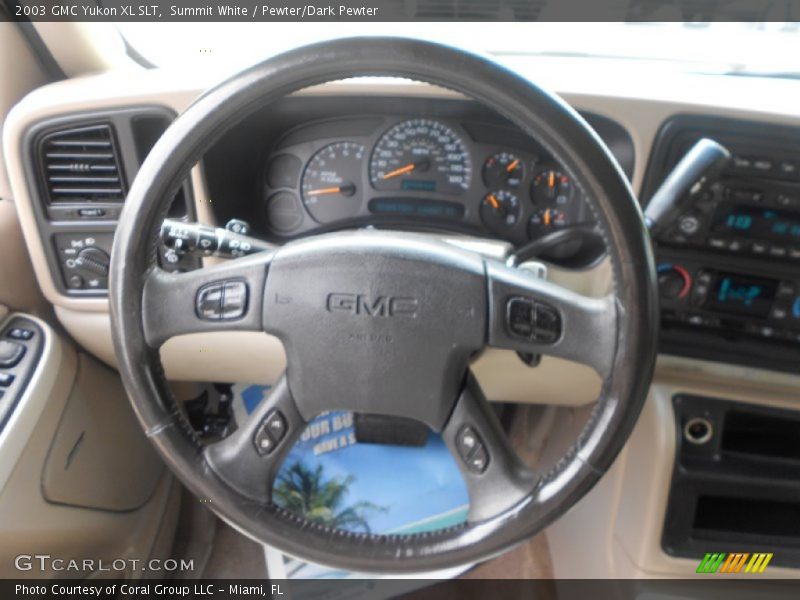 Summit White / Pewter/Dark Pewter 2003 GMC Yukon XL SLT