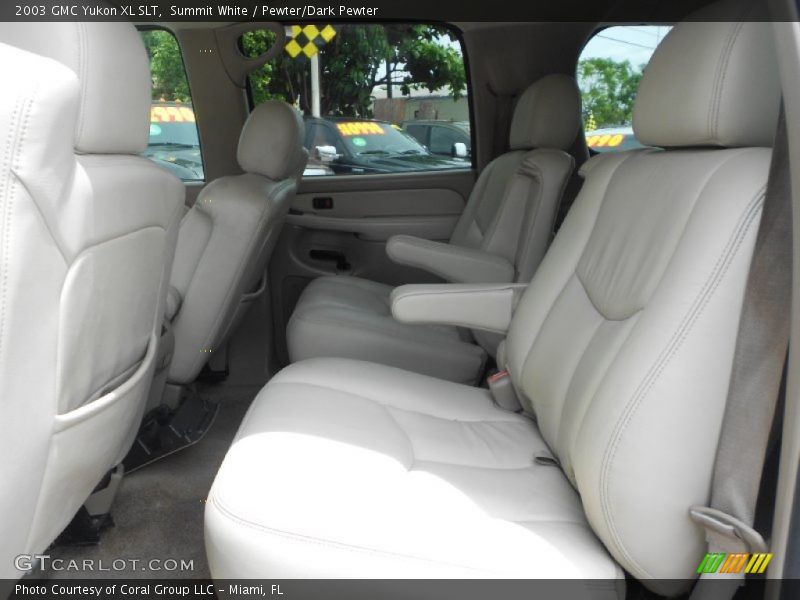 Summit White / Pewter/Dark Pewter 2003 GMC Yukon XL SLT